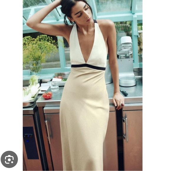 Zara Dresses & Skirts - Zara NWT linen blend midi dress